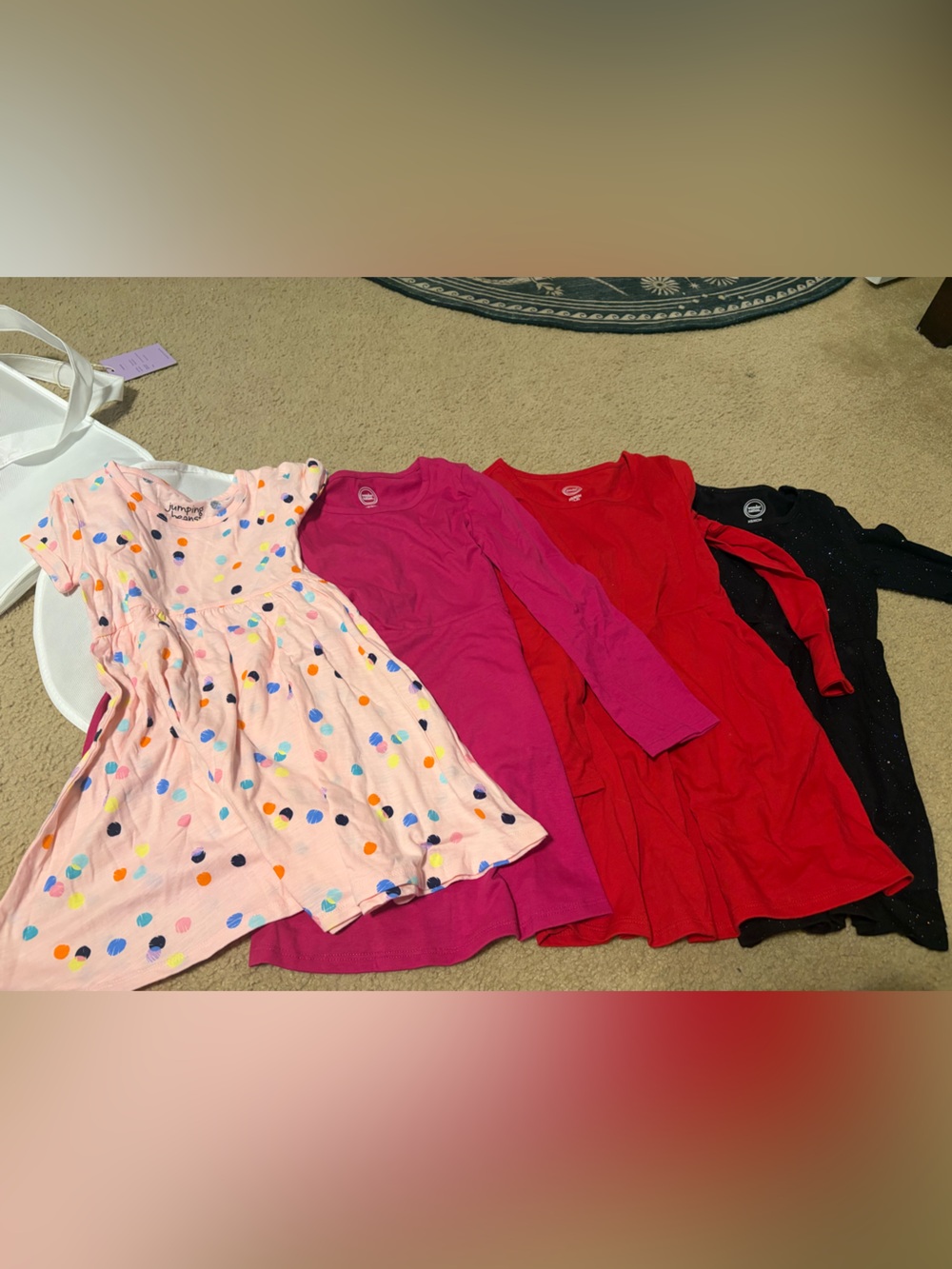 Lot of 4 cotton dresses for fall